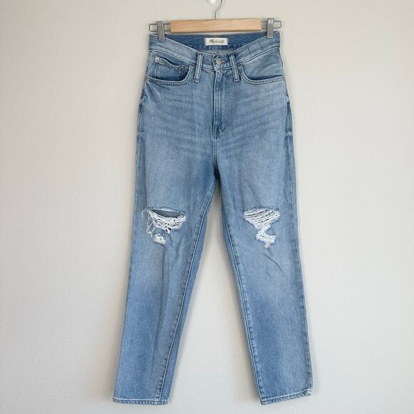 Madewell The Momjean in Gilford Wash: Ripped Edition Size 24 - Picture 6 of 12